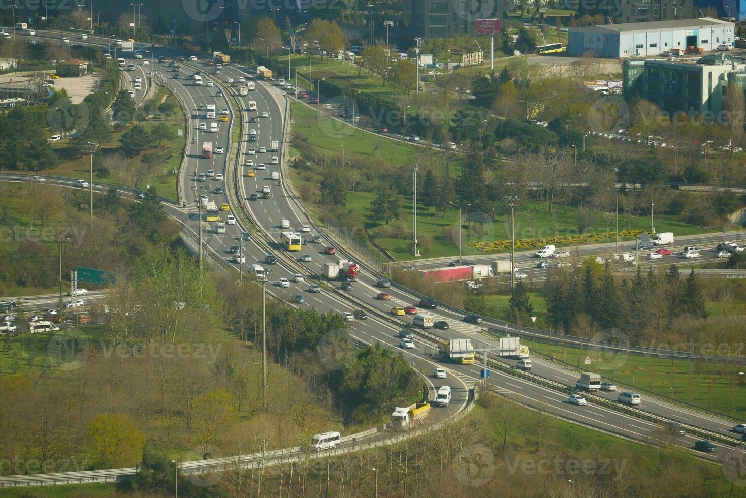 Turkey istanbul 12 january 2023, traffic in a high away in istanbul photo