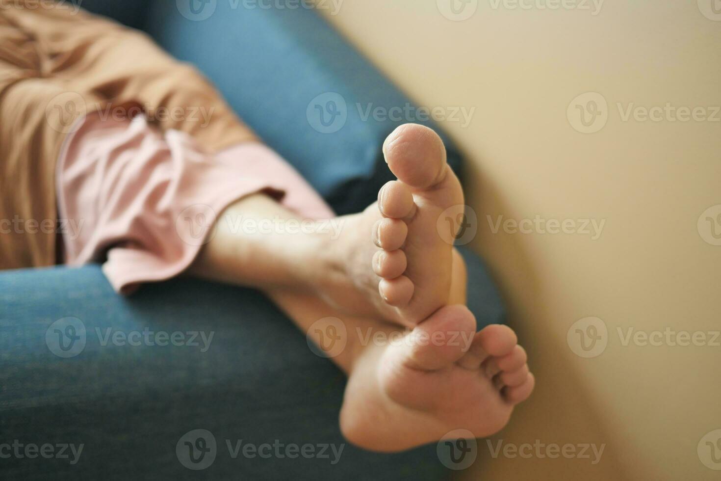 woman feet Stock Photo