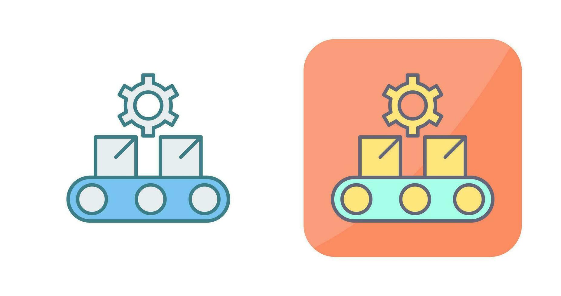 icono de vector de cinta transportadora