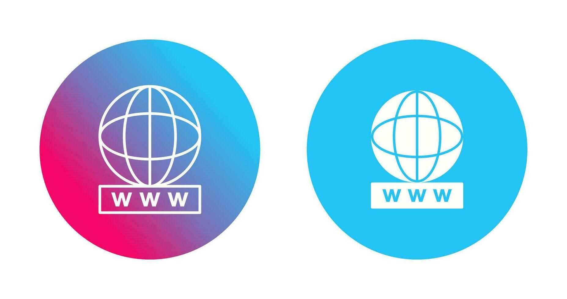 Unique World Wide Web Vector Icon