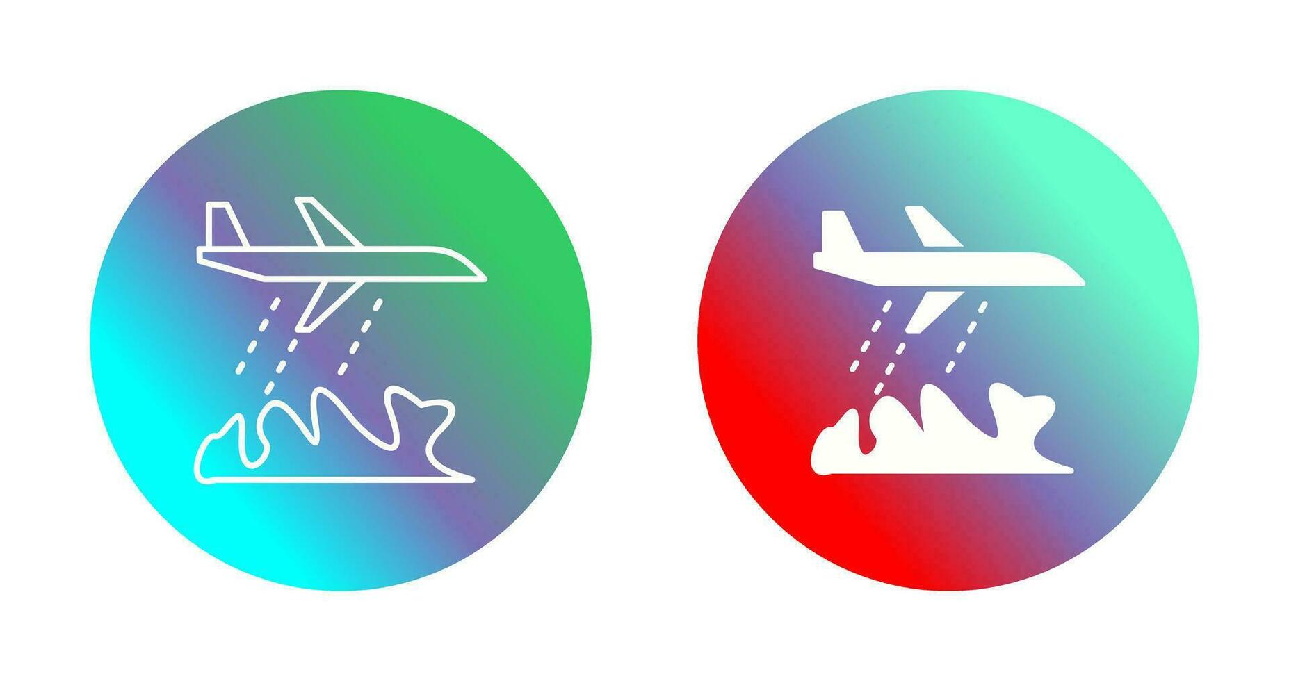Unique Firefighter Plane Vector Icon