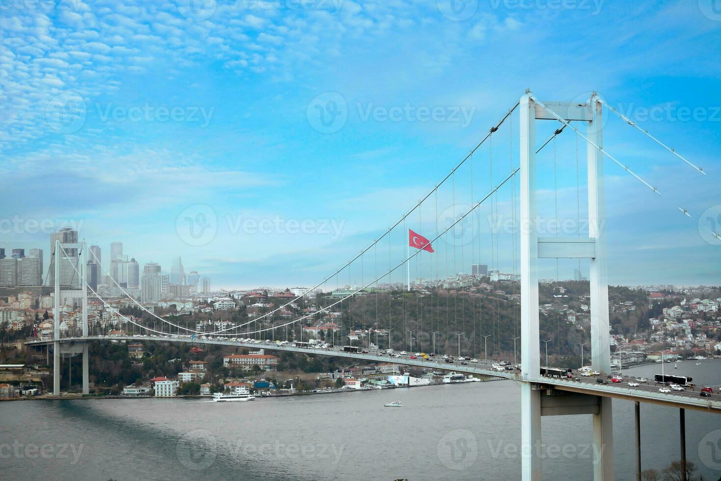 Bosphorus bridge in Istanbul, Turkey photo