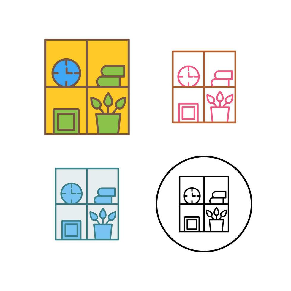 Bookshelf Vector Icon