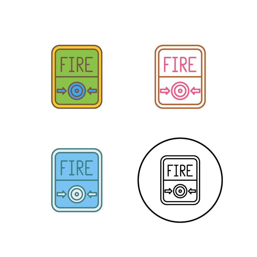 Fire Button Vector Icon