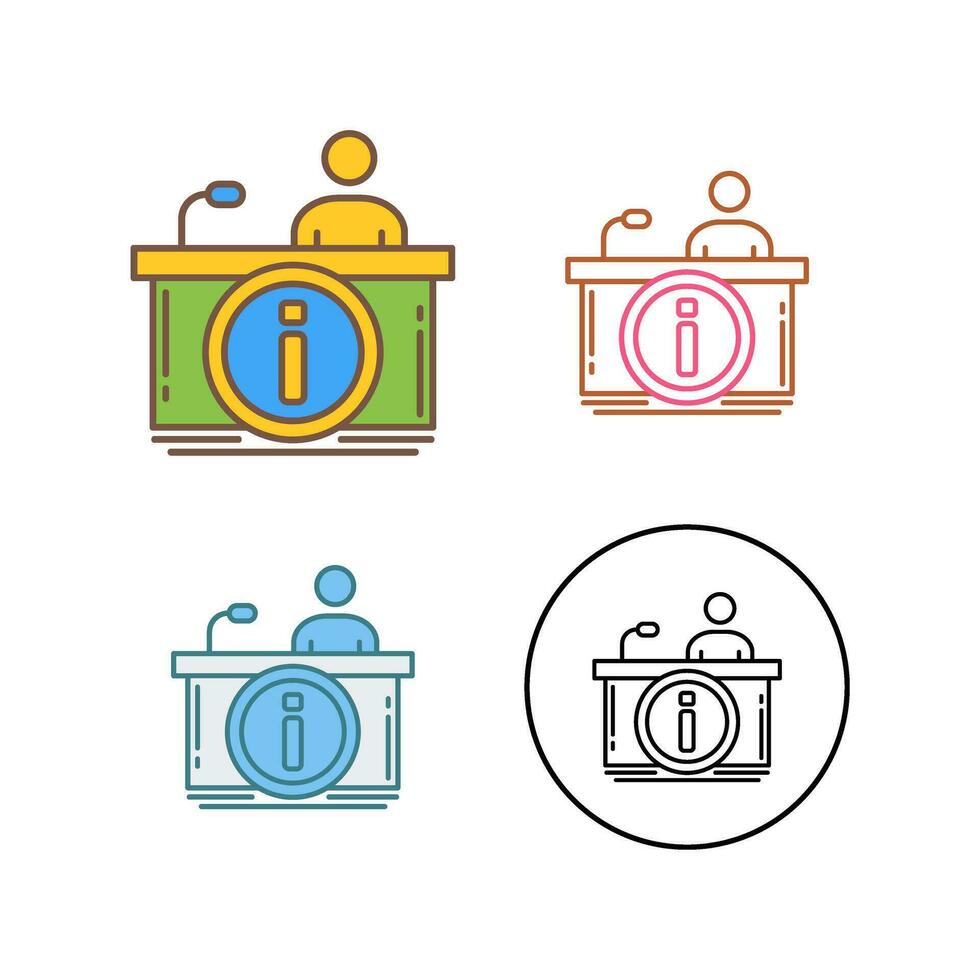 Information Desk Vector Icon