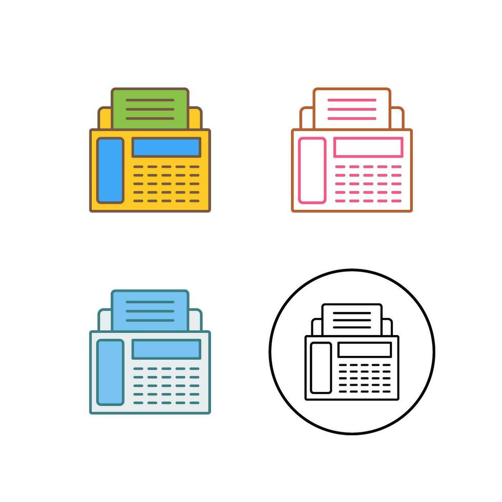 Fax Machine Vector Icon