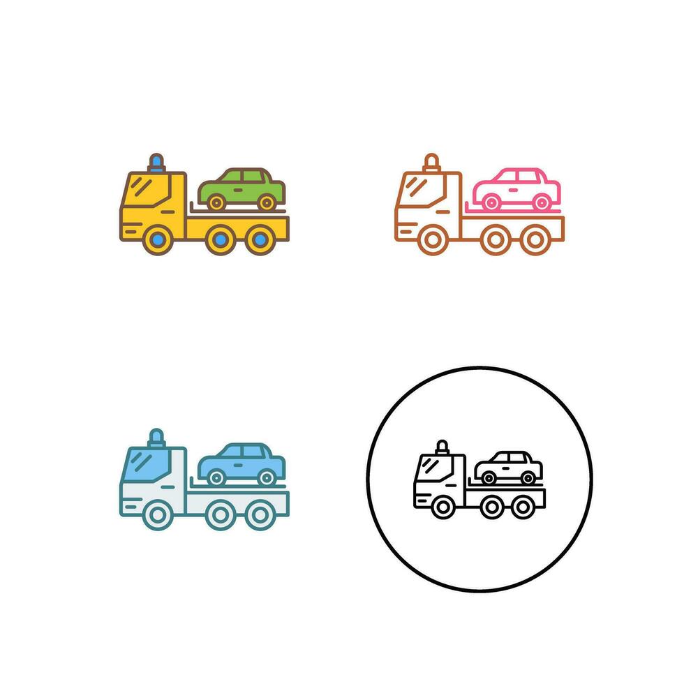 Tow Truck Vector Icon