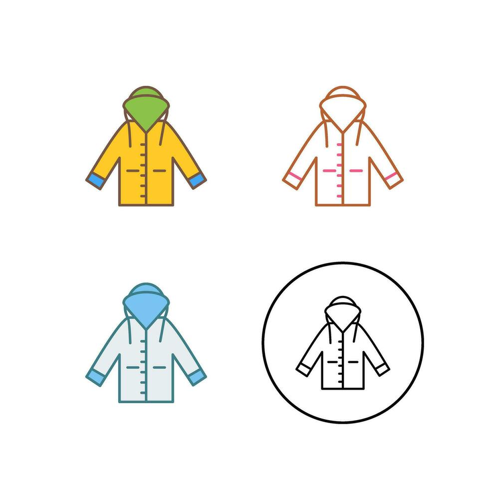Raincoat Vector Icon