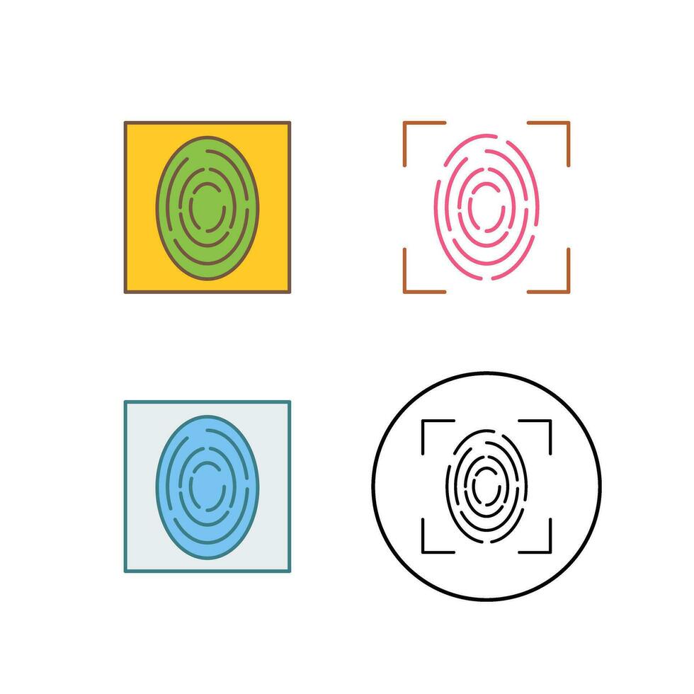 Fingerprint Vector Icon