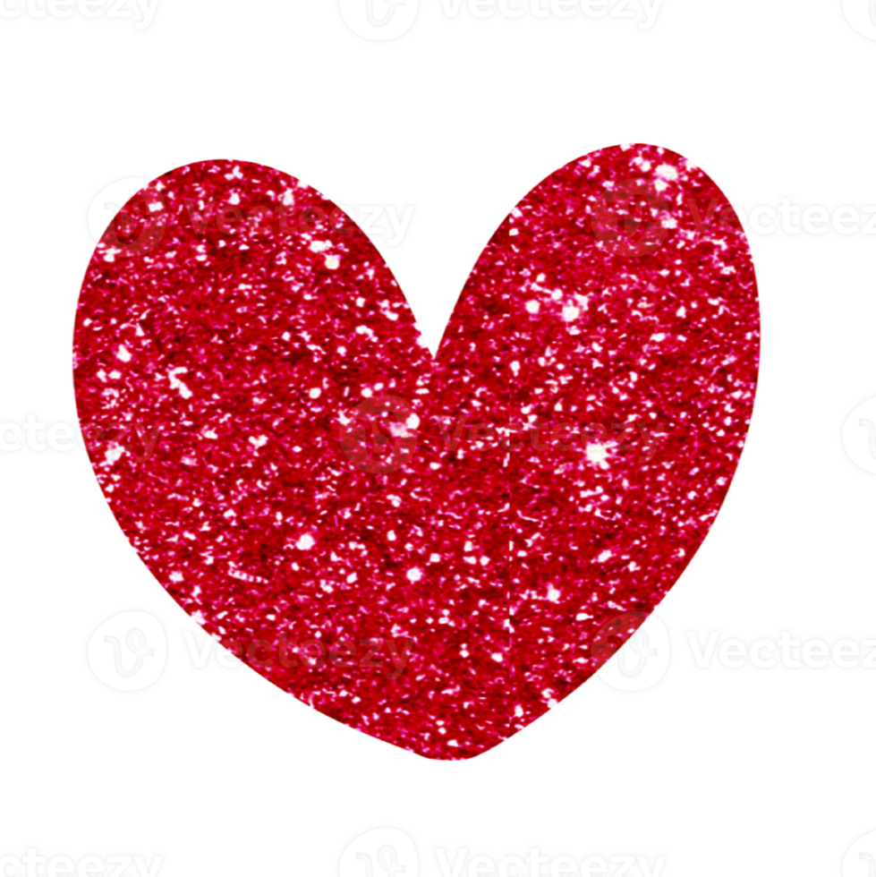 glitter heart cartoon png