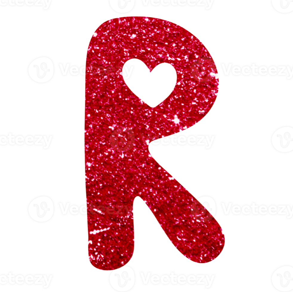 glitter alphabet R png