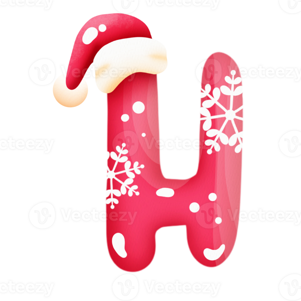 Xmas alphabet h png