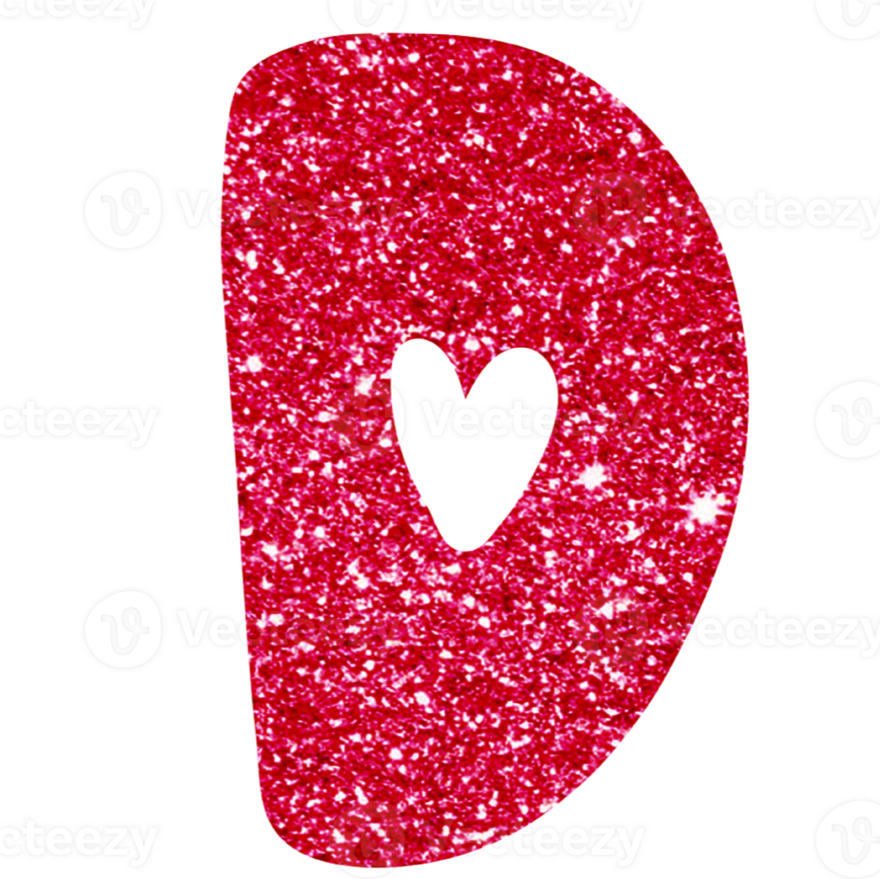 glitter alphabet D png