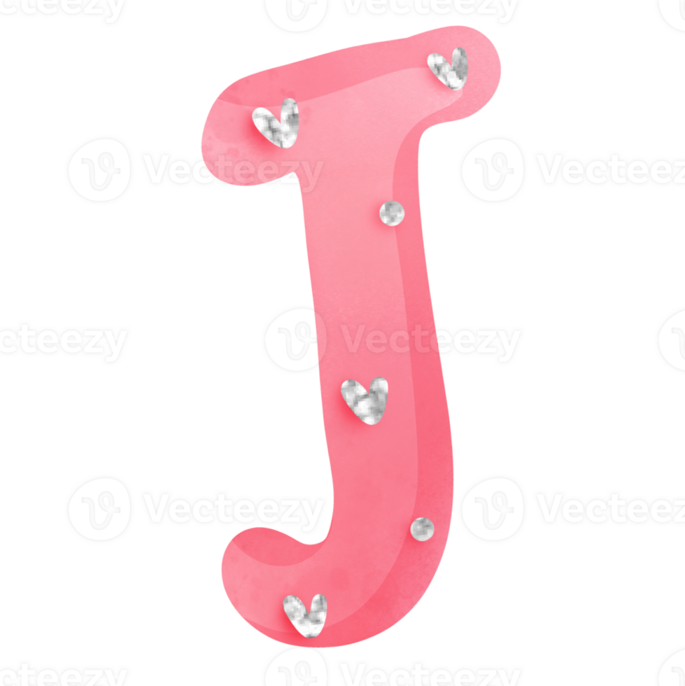 diamond valentine alphabet J 25173689 PNG