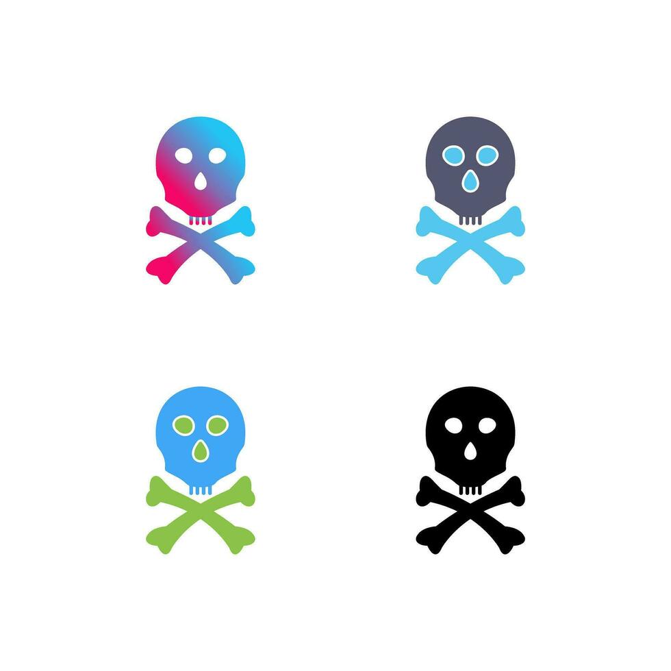 icono de vector de signo de muerte