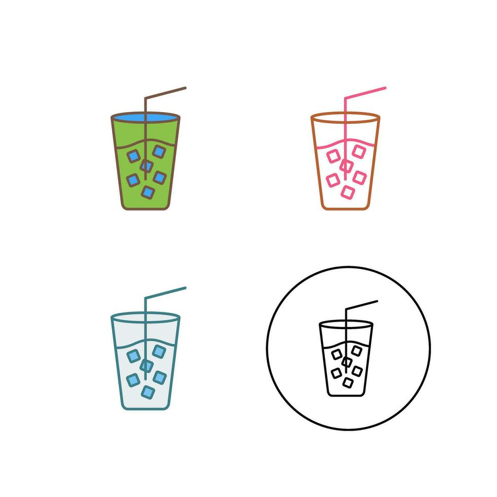 Cold Drink Vector Icon