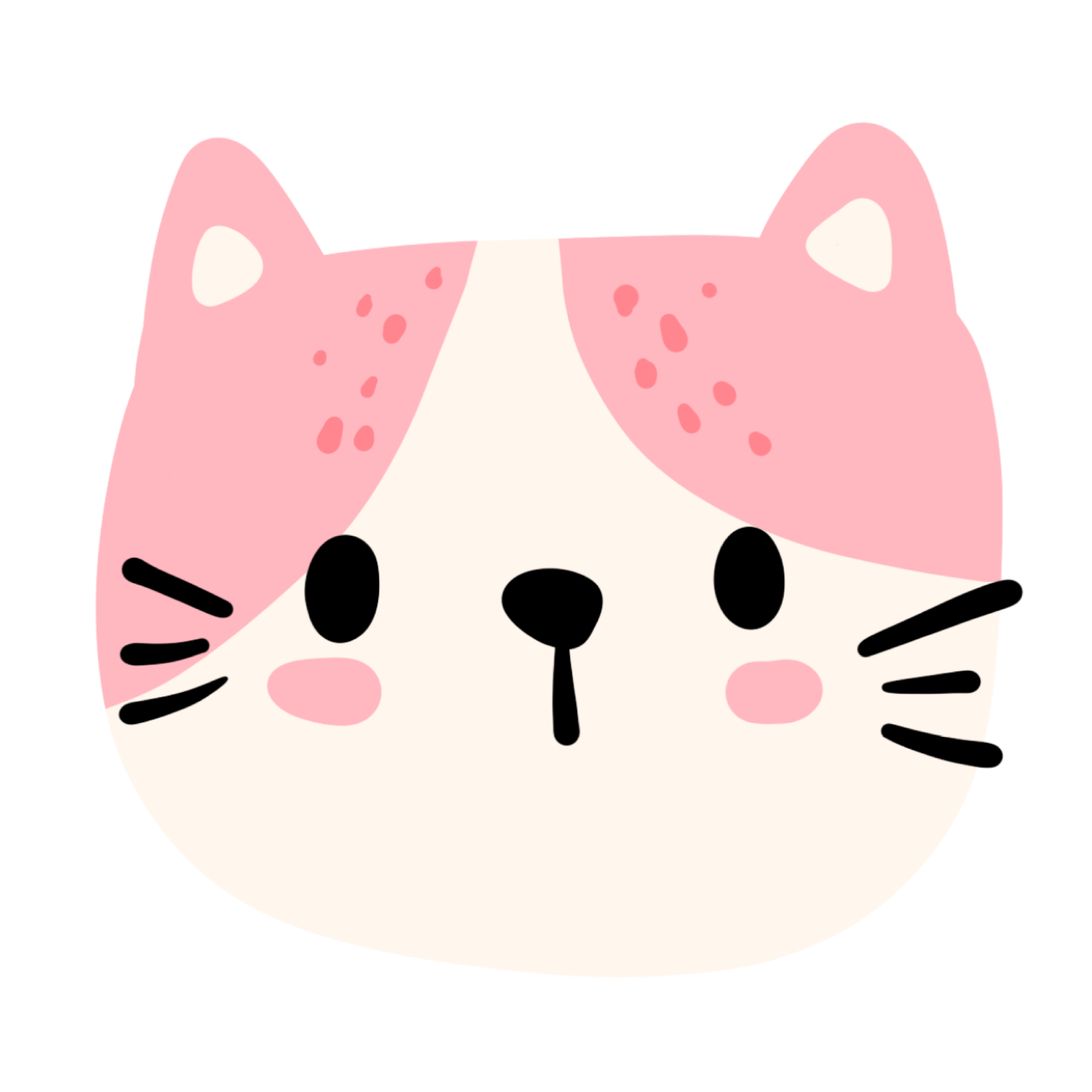 Cute Cat Face 25173932 PNG