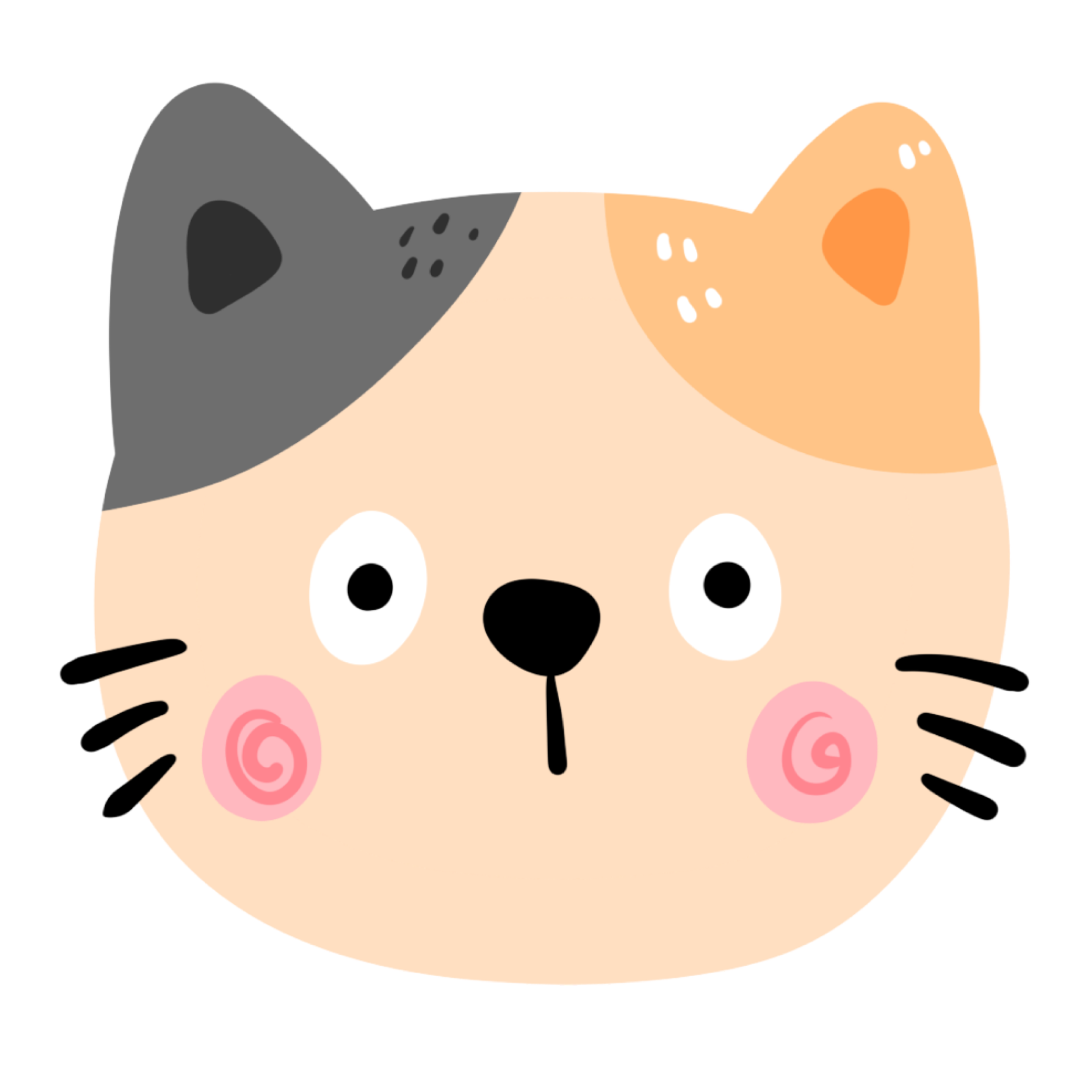 Cute Cat Face 25173956 PNG cute-cat-face-25173956-png