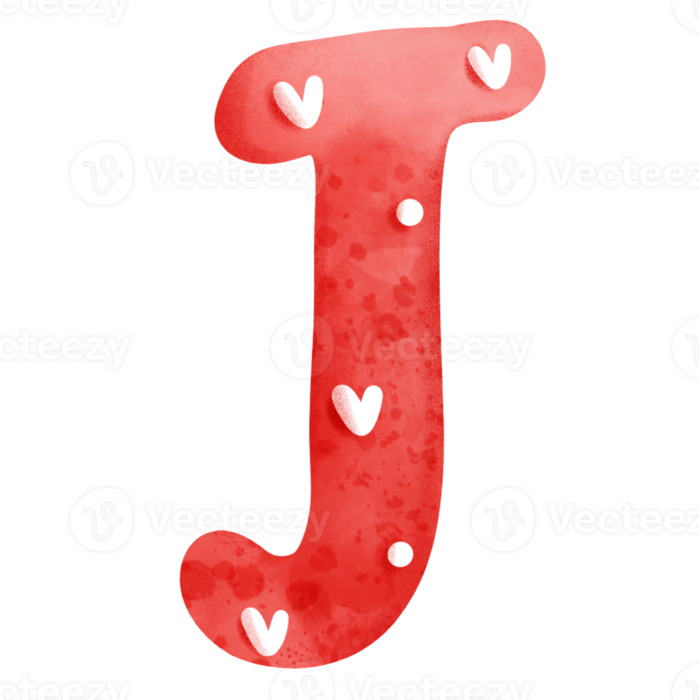 Valentine alphabet J png