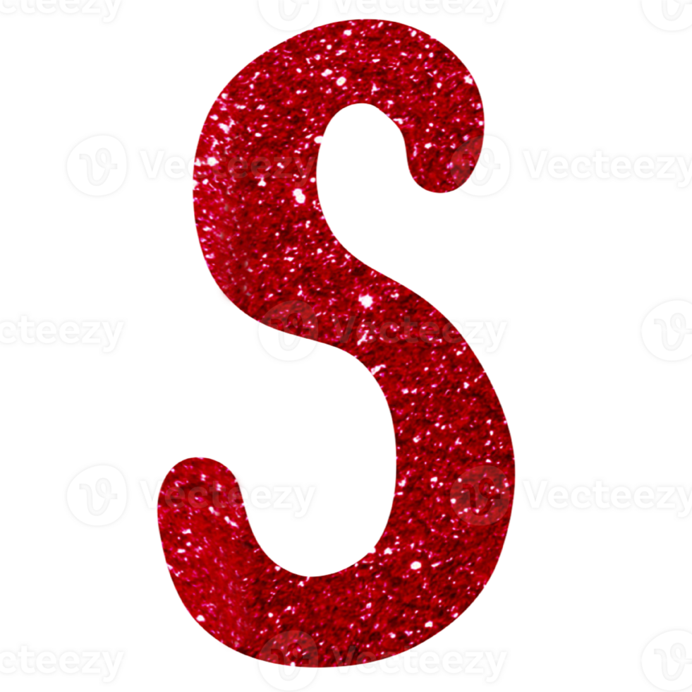glitter alphabet S png