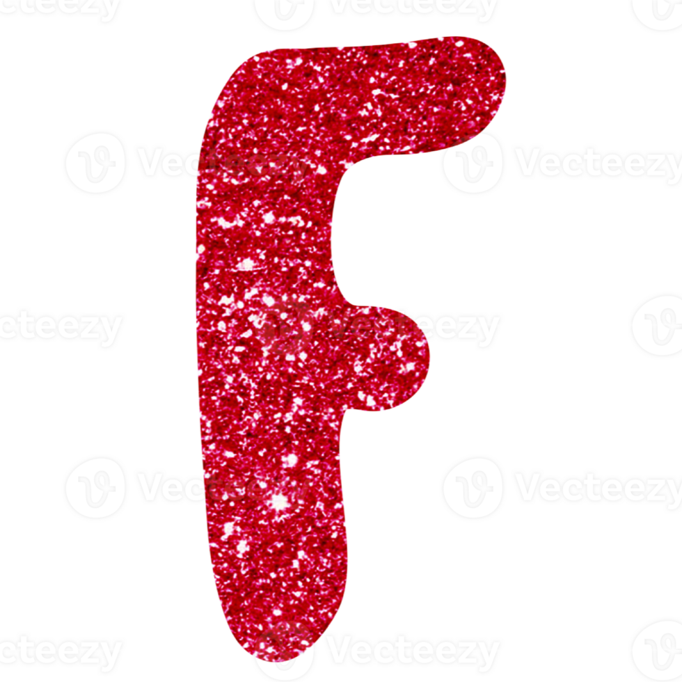 glitter alphabet F png