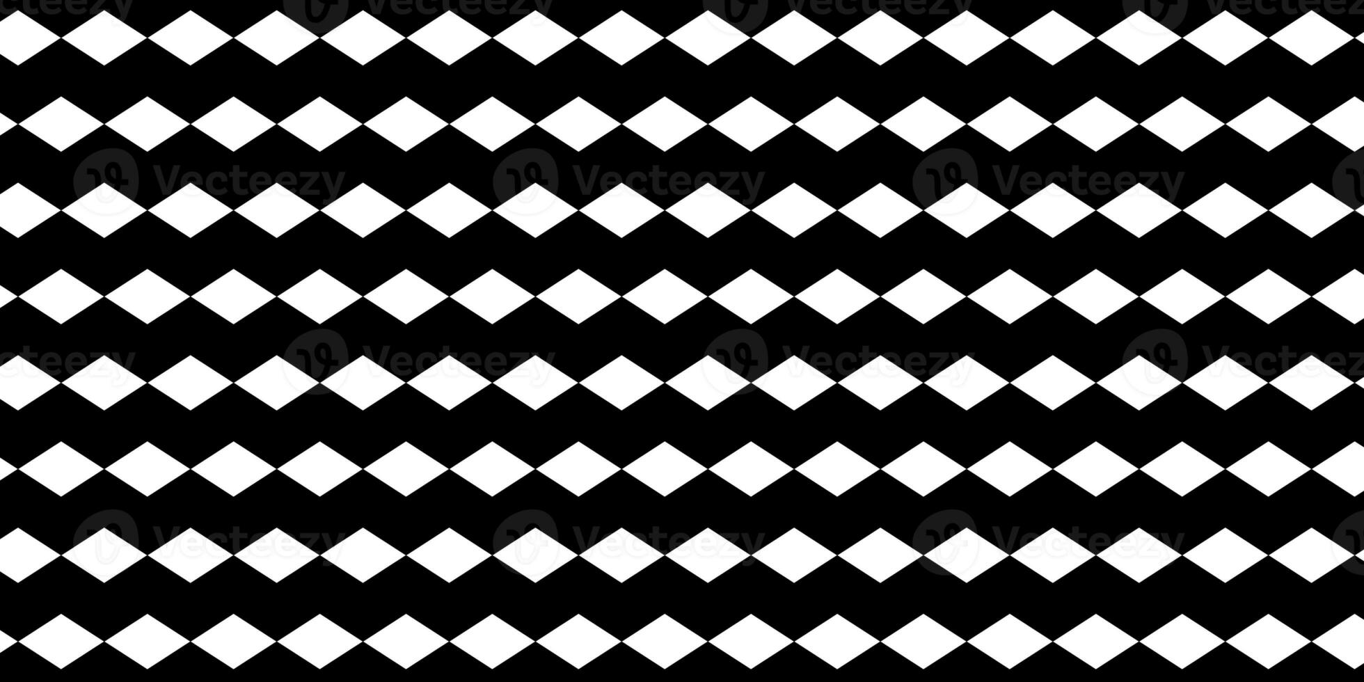 Geometric pattern. black rhombus pattern on a white background. White zigzag lines. photo