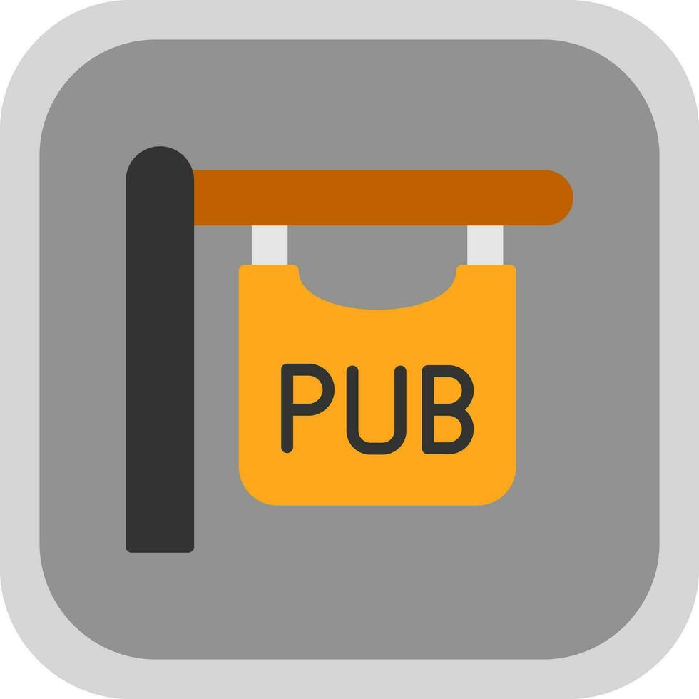 pub firmar vector icono diseño