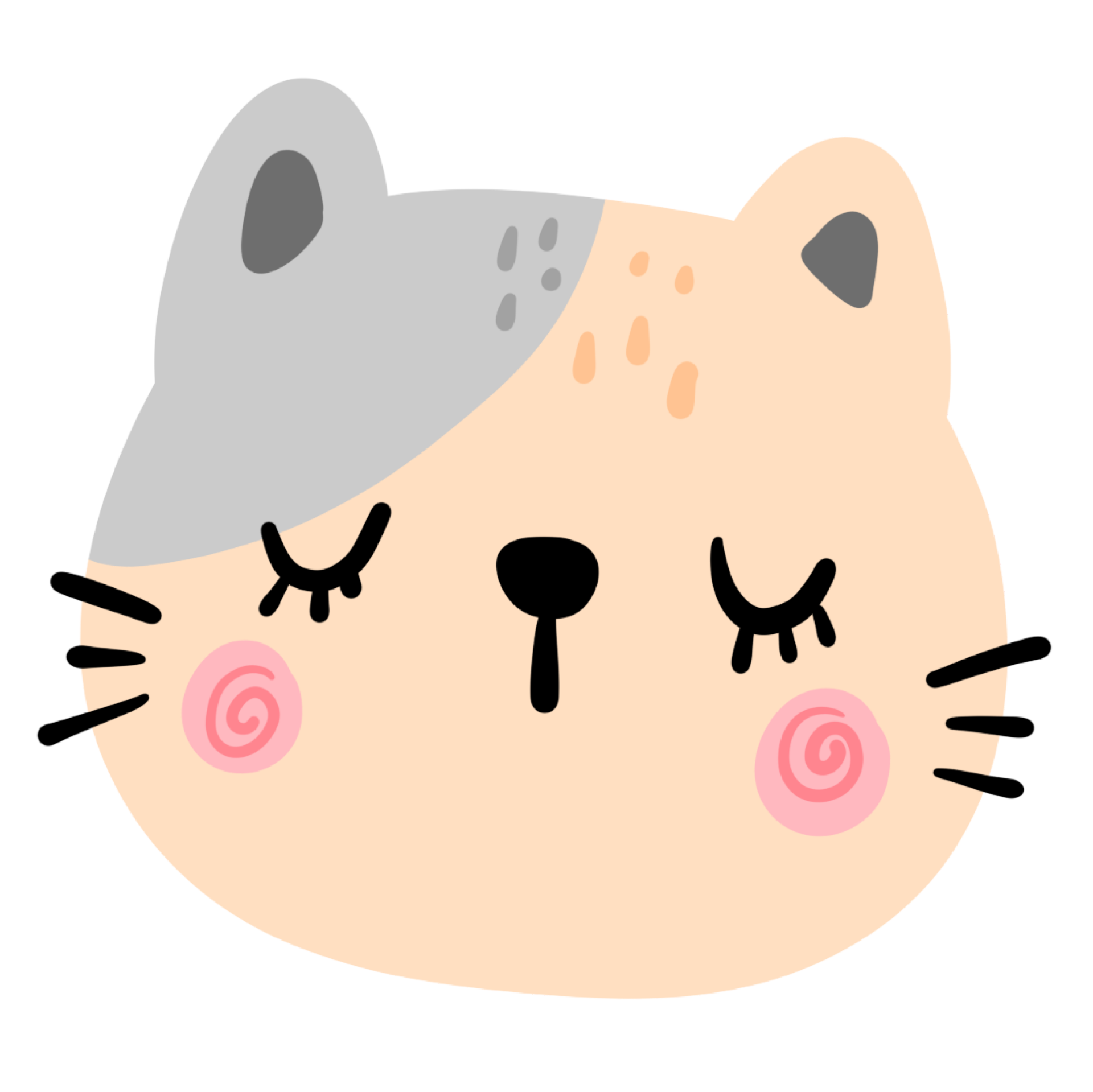 Cute Cat Face 25174348 PNG cute-cat-face-25173932-png