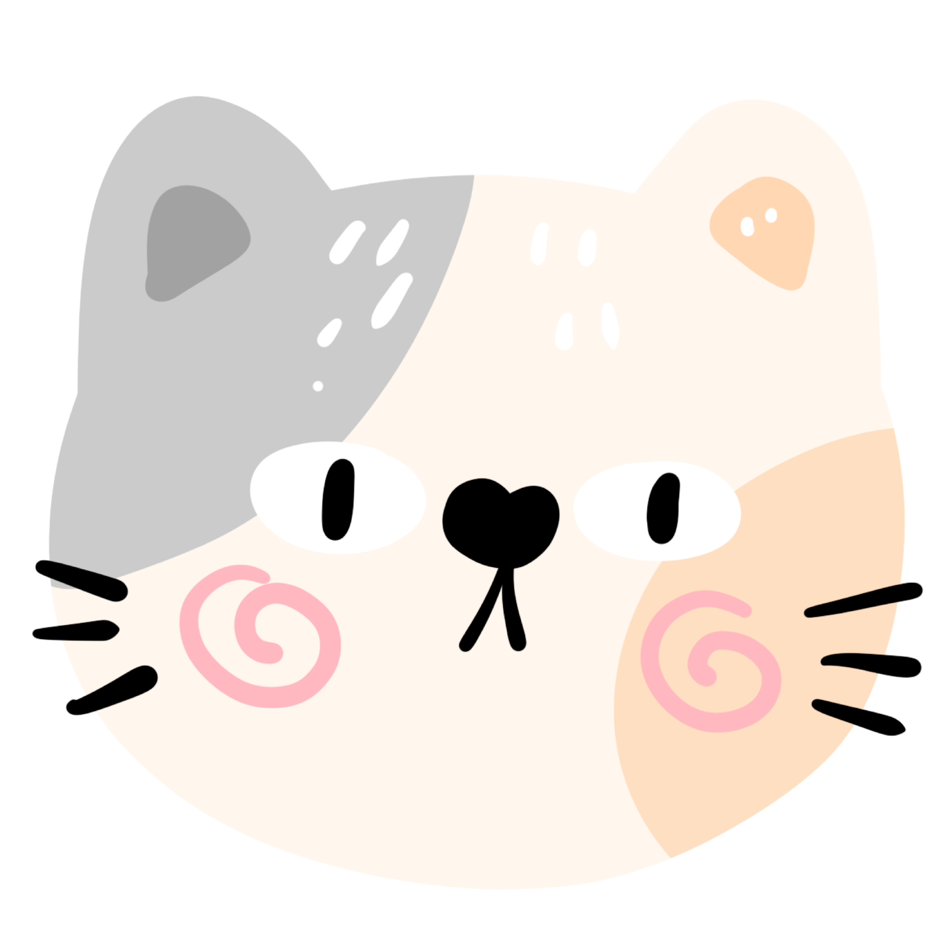 Cute Cat Face 25174358 PNG cute-cat-face-25174358-png