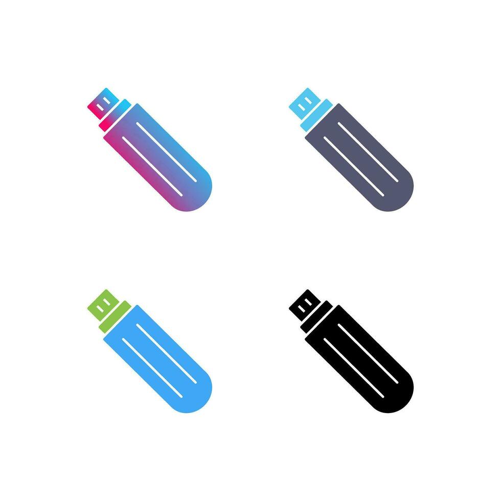 Unique USB Drive Vector Icon