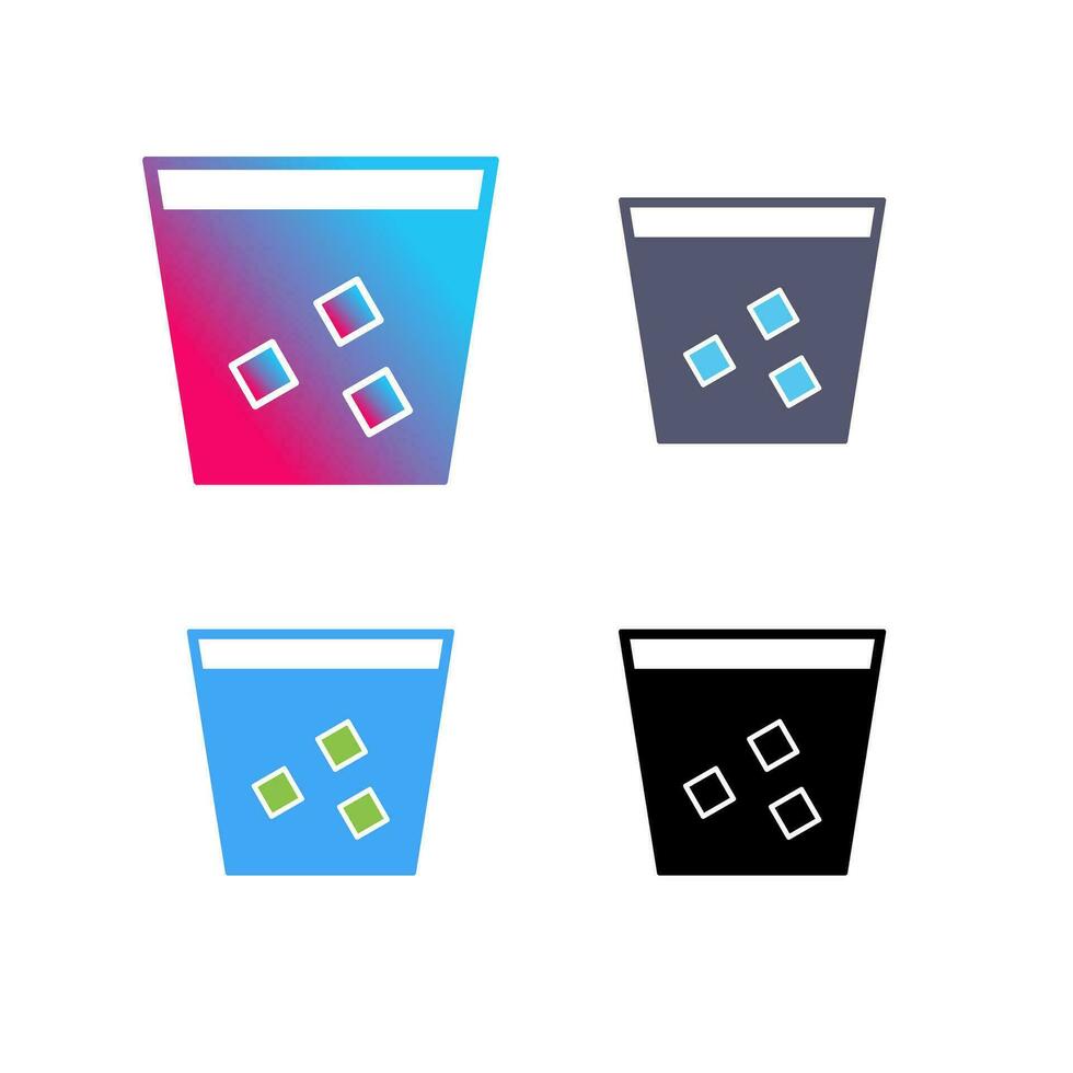 Unique Double Shot Vector Icon