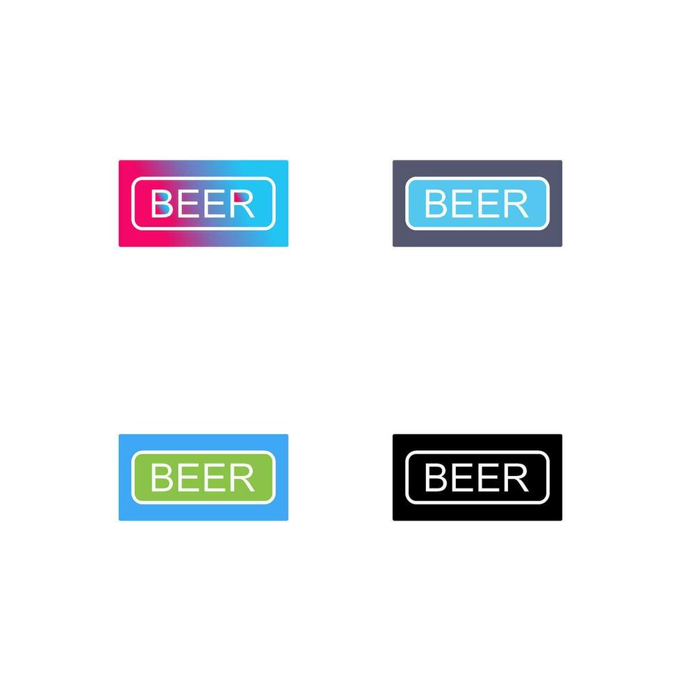 icono de vector de signo de cerveza