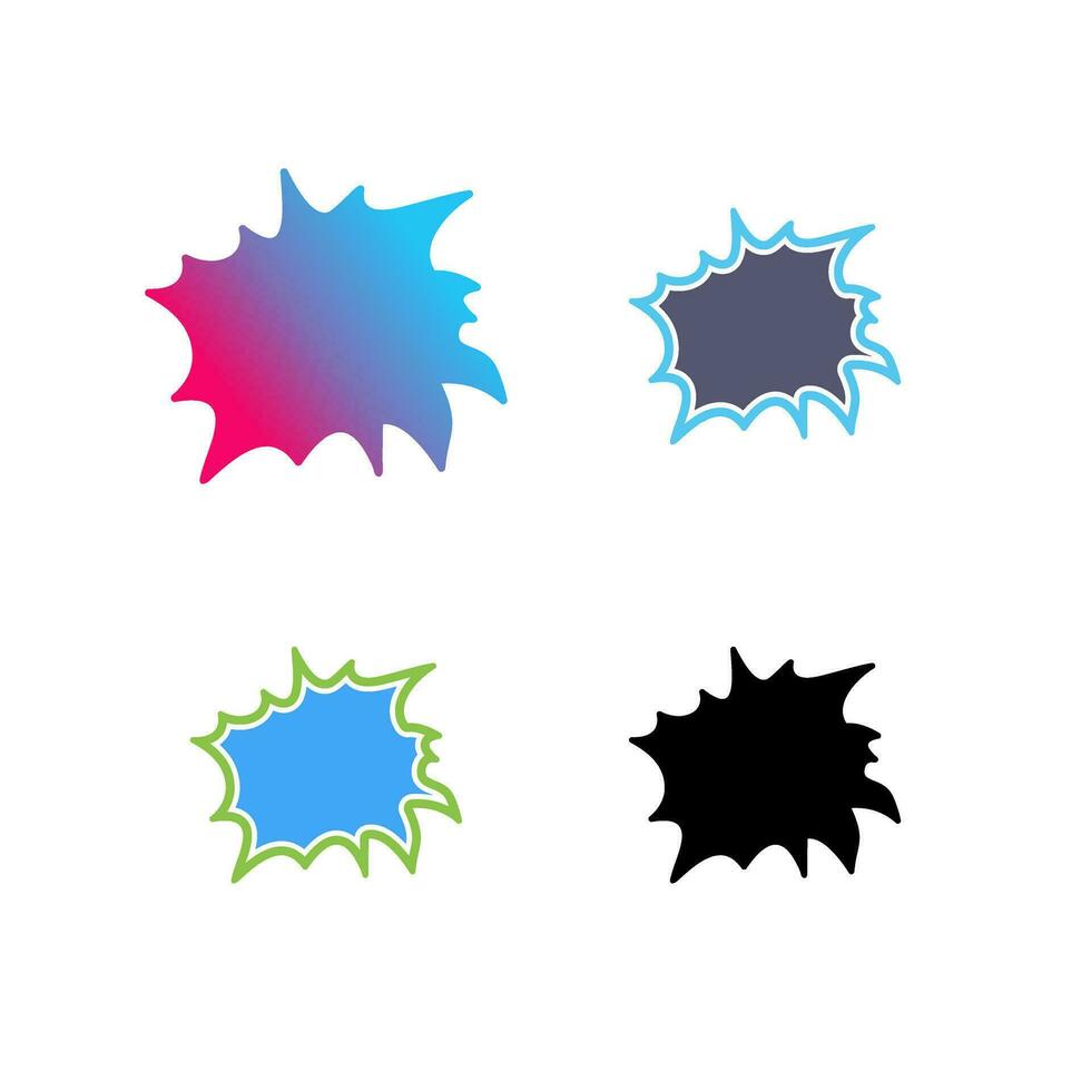 Unique Explosion Vector Icon