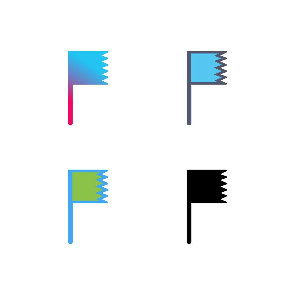 Unique Flag Vector Icon