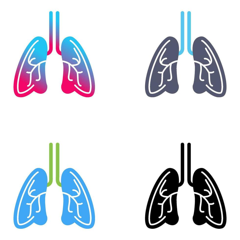 Lungs Vector Icon