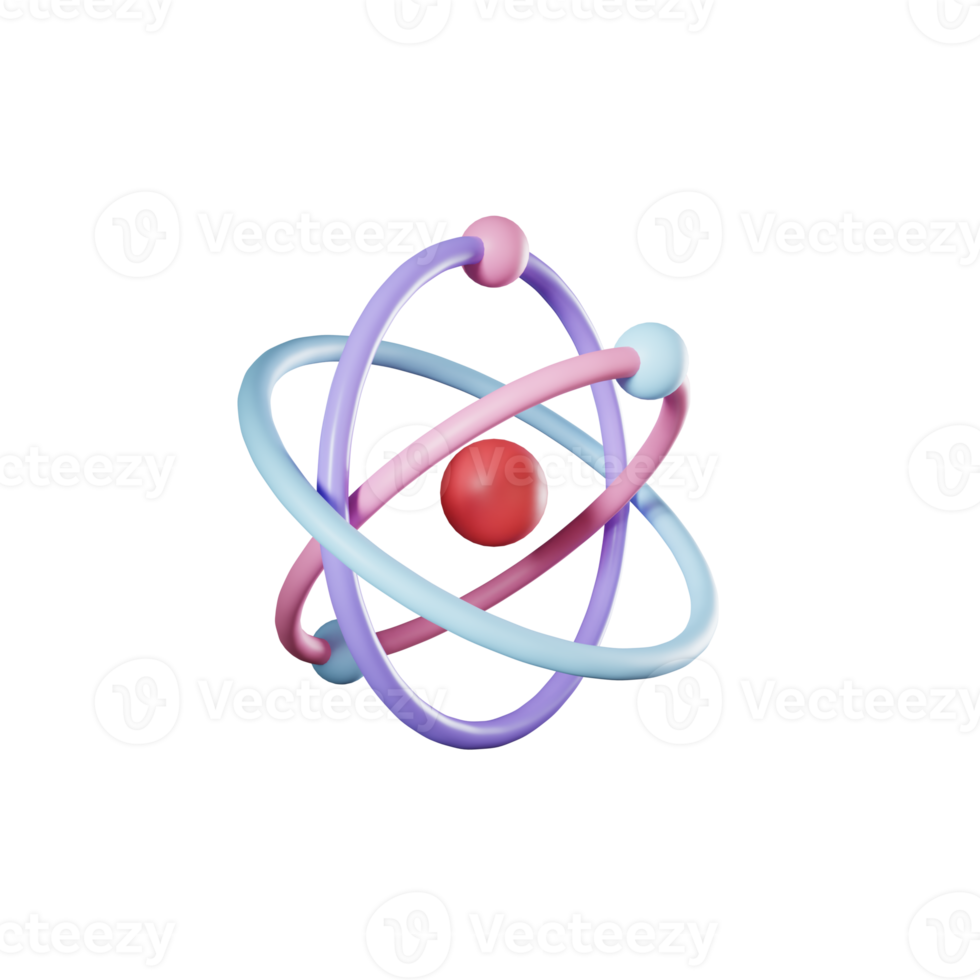 de construction chimique formule ou molécule 3d rendre png