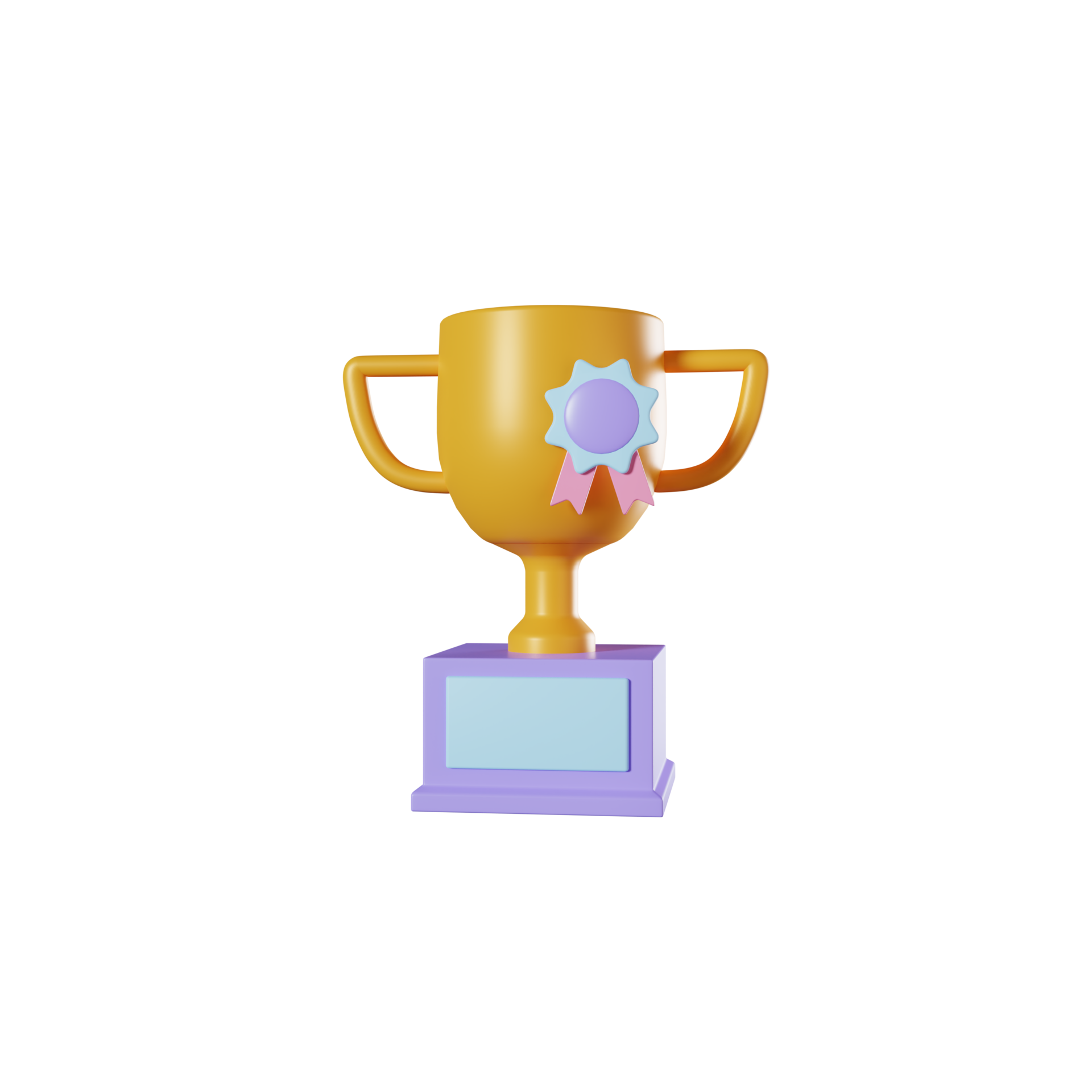 golden champion trophy cup 3d icon 25174746 PNG