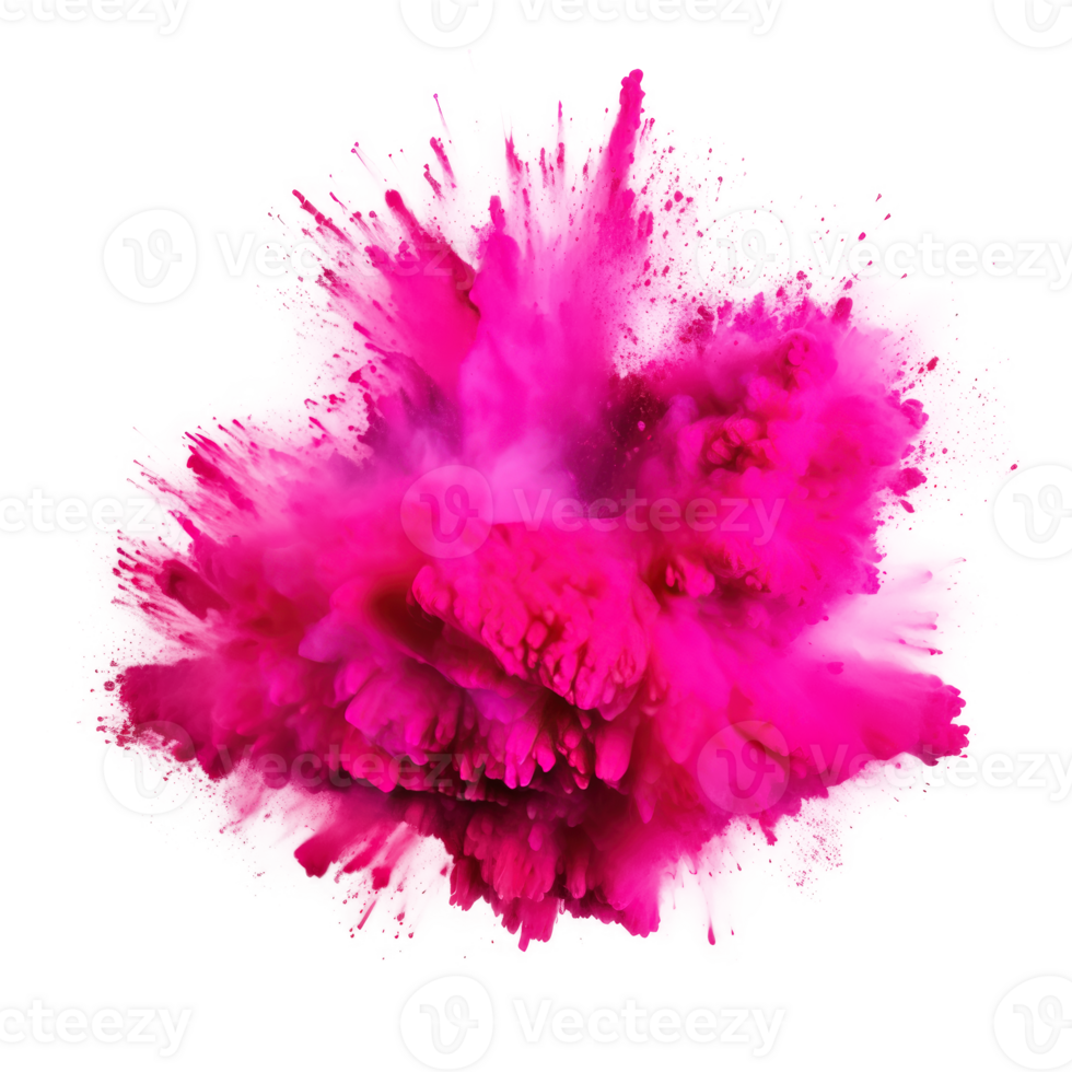 Pink holi paint color powder Illustration png
