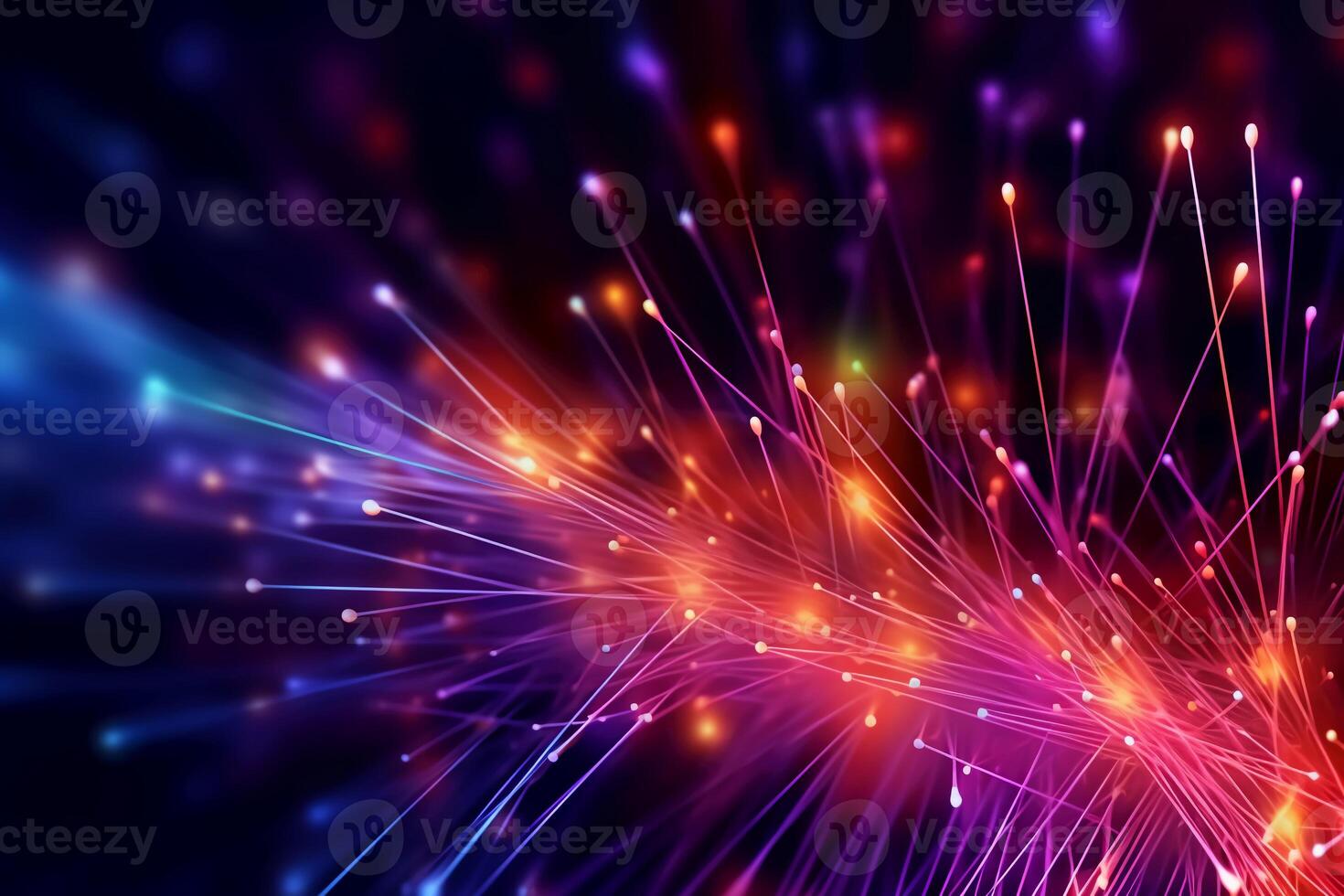 Network connection fiber optic, Abstract futuristic network lines background. photo