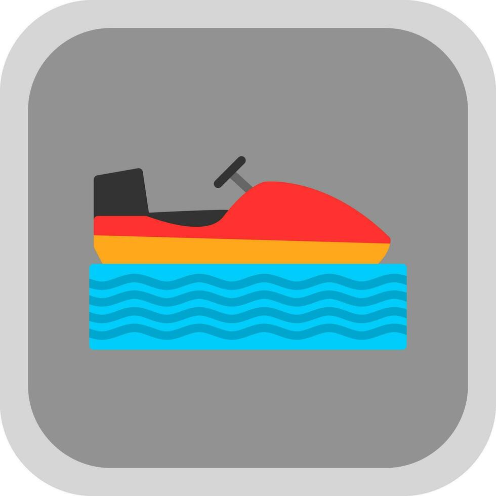 Snowmobile Vector Icon Design