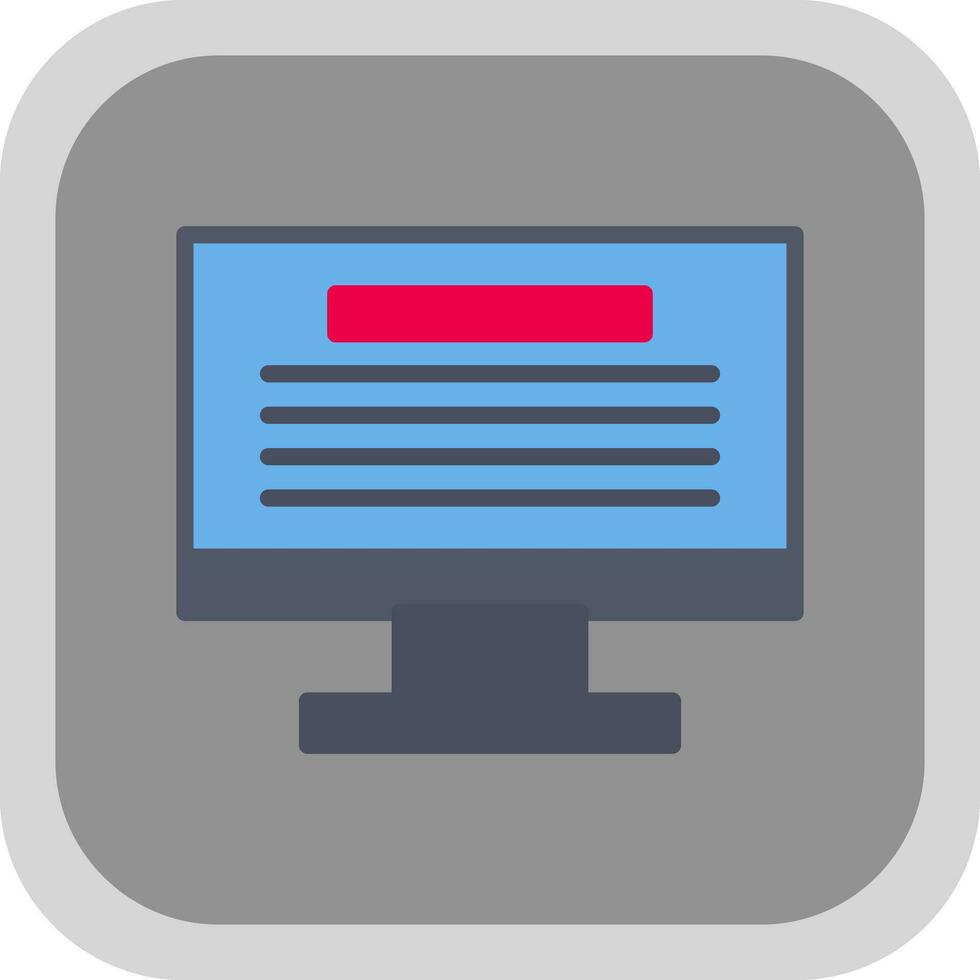 Monitor Vector Icon Design
