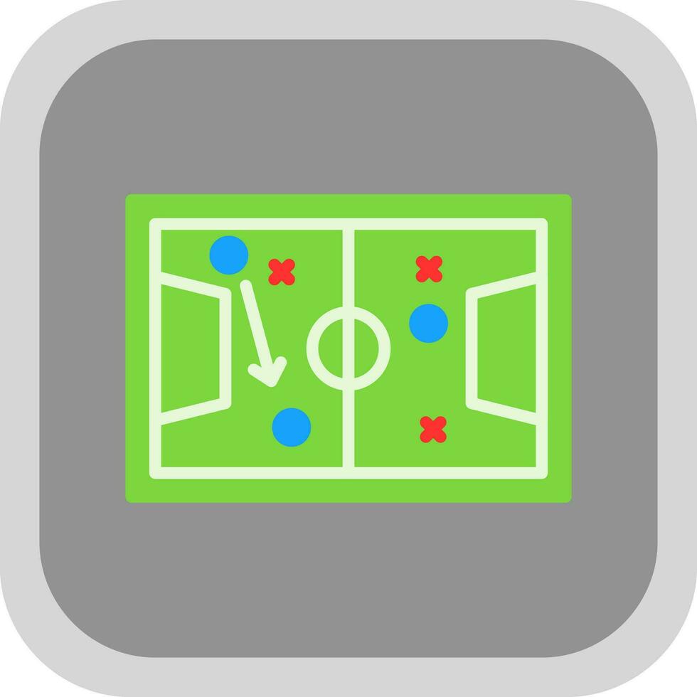 Soccer tactics sketch Vector Icon Design