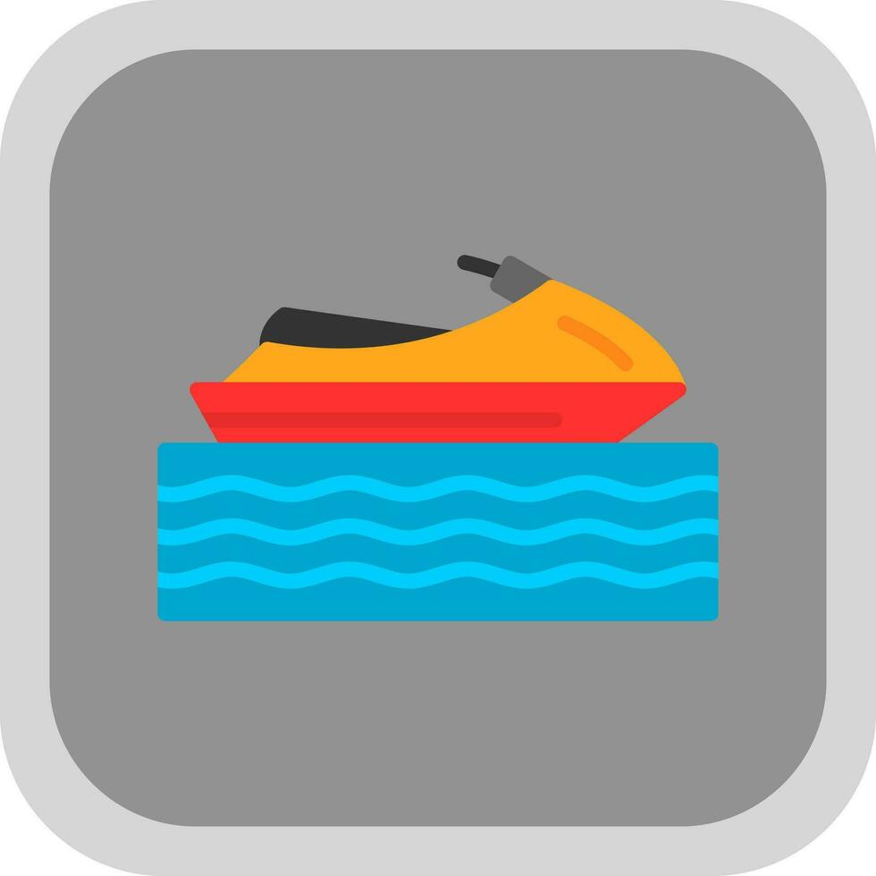 Jetski Vector Icon Design