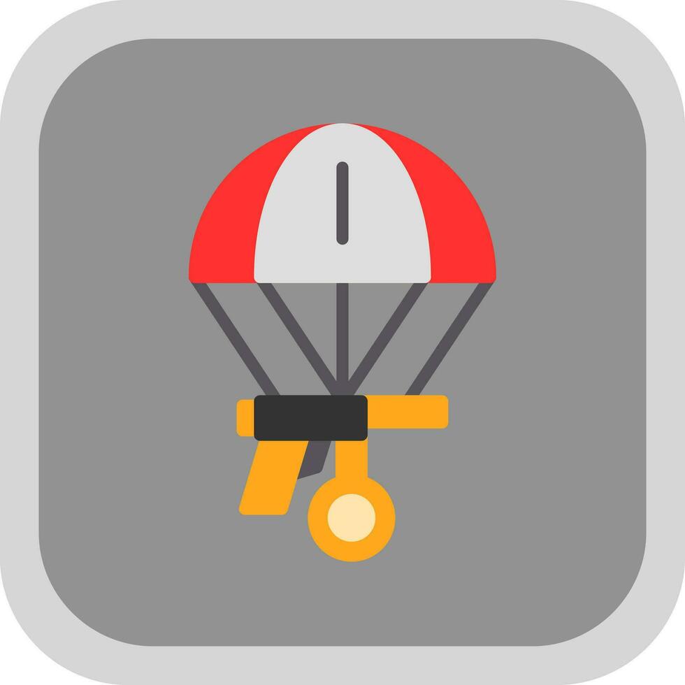 Skydiving Vector Icon Design