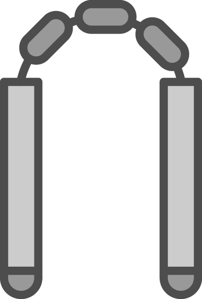 Nunchaku Vector Icon Design