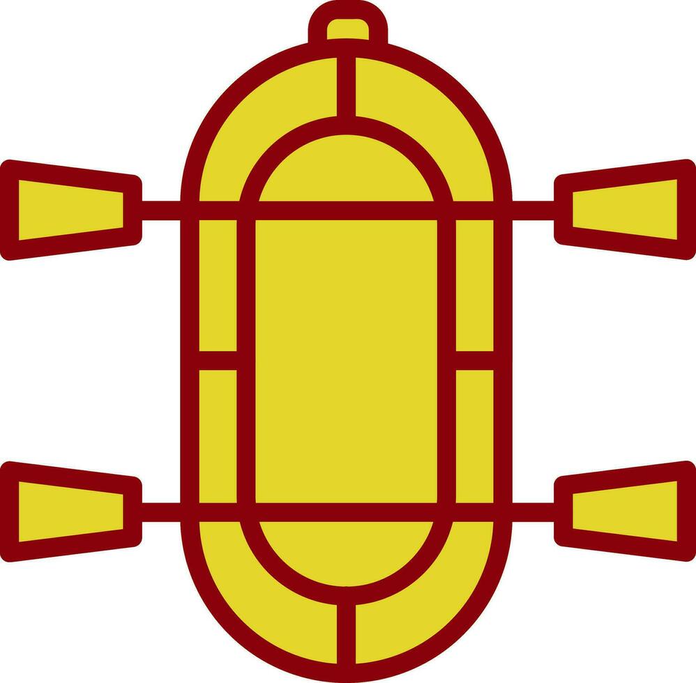 Rafting Vector Icon Design