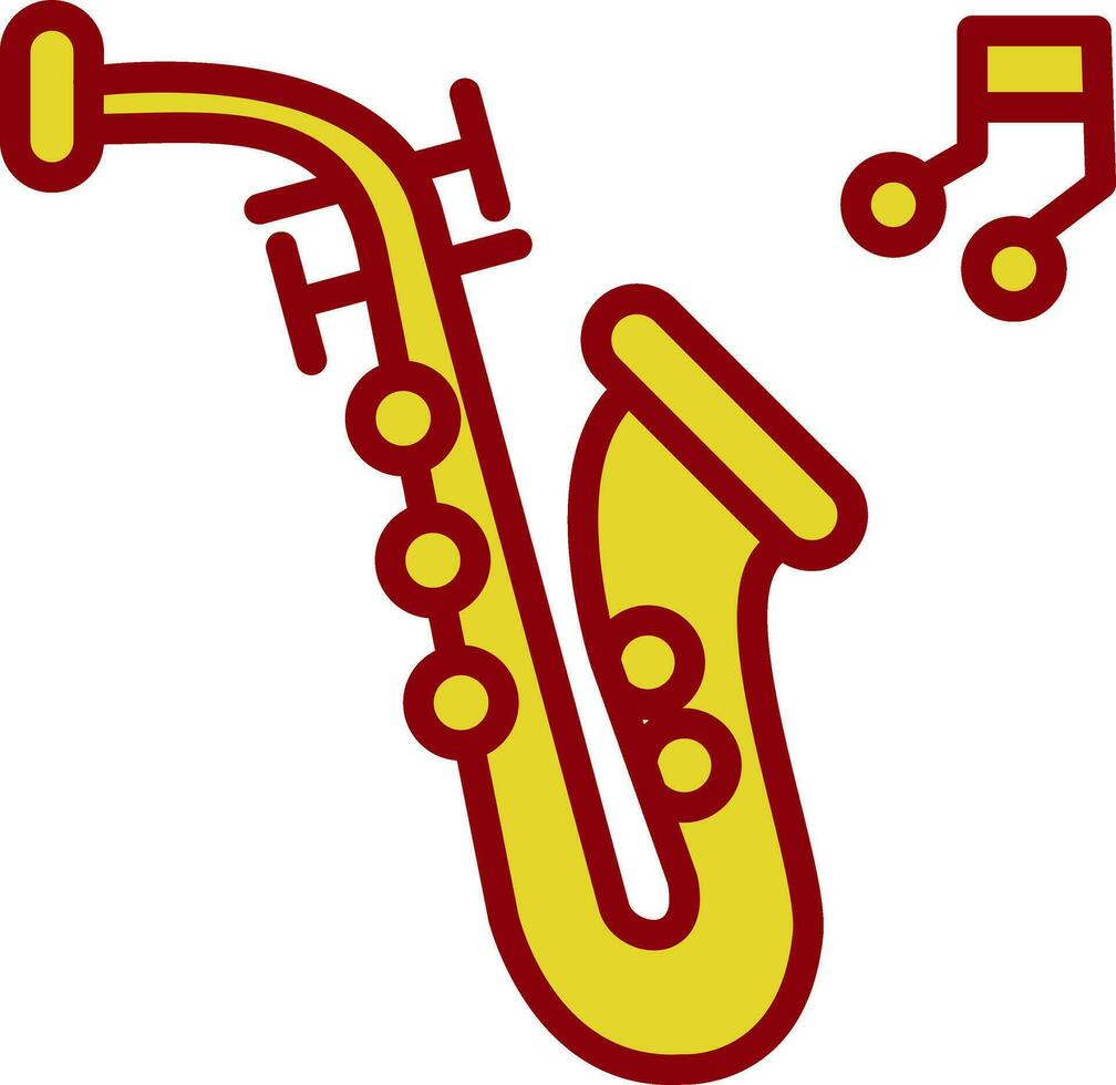 Saxophone Vector Icon Design