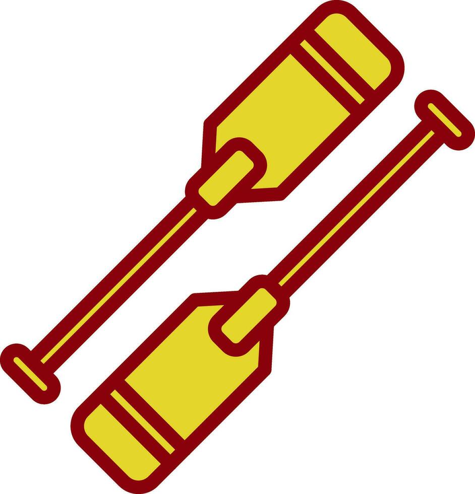 Oars Vector Icon Design