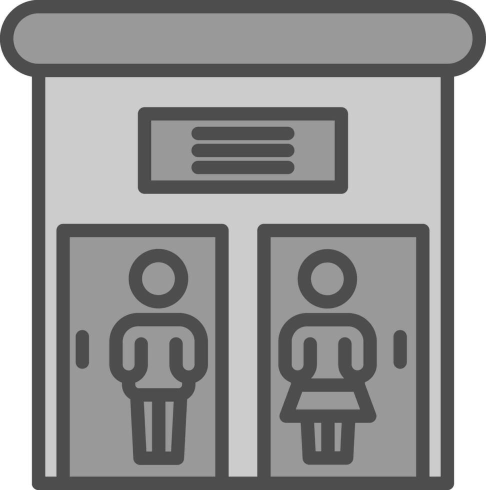 Public toilet Vector Icon Design