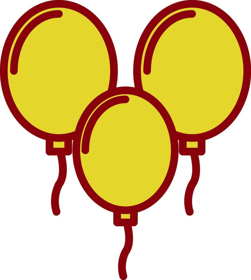 Balloons Vector Icon Design